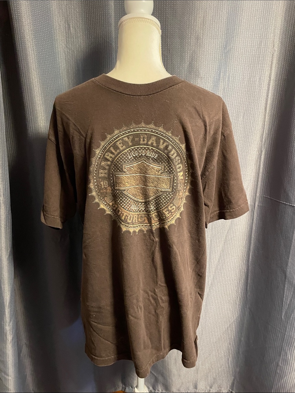 Harley-Davidson Brown Short Sleeve Logo Tee